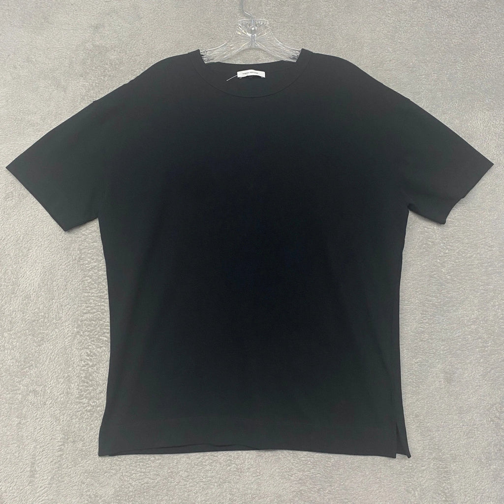 NINETY PERCENT Shirt Mens XS Black Organic Cotton Crew Neck Short Sleeve T-Shirt
