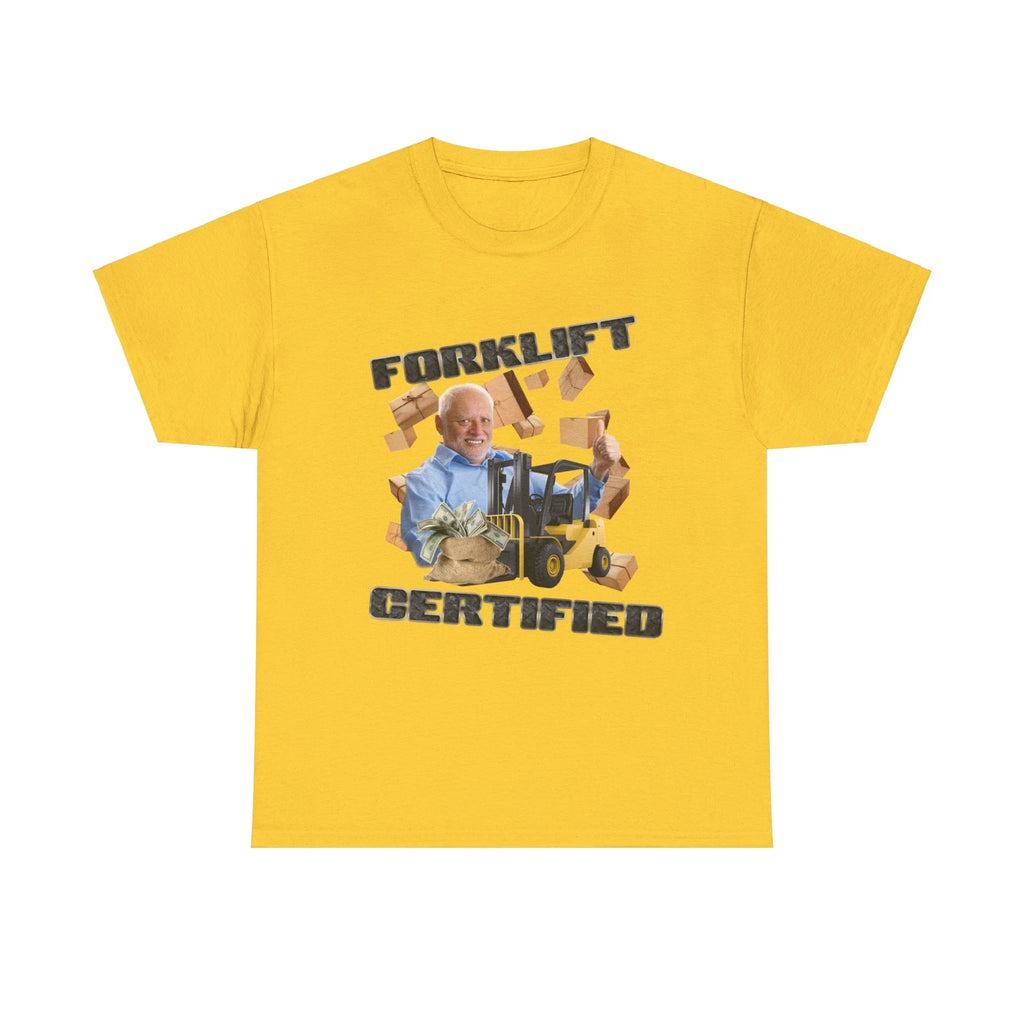 Forklift Certified T-Shirt Funny Forklift Shirt Oddly Specific Weird Meme TShirt