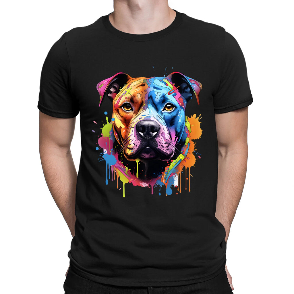 Staffordshire Bull Terrier Staffy Dog Puppy Owner Mens Womens T-Shirts Top #6NE