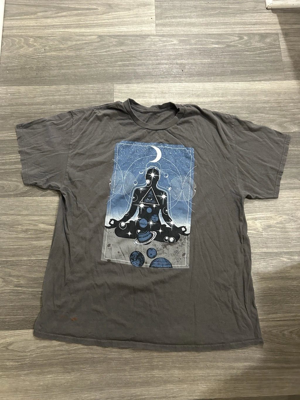 Y2K Cosmic Meditation Graphic Tee
