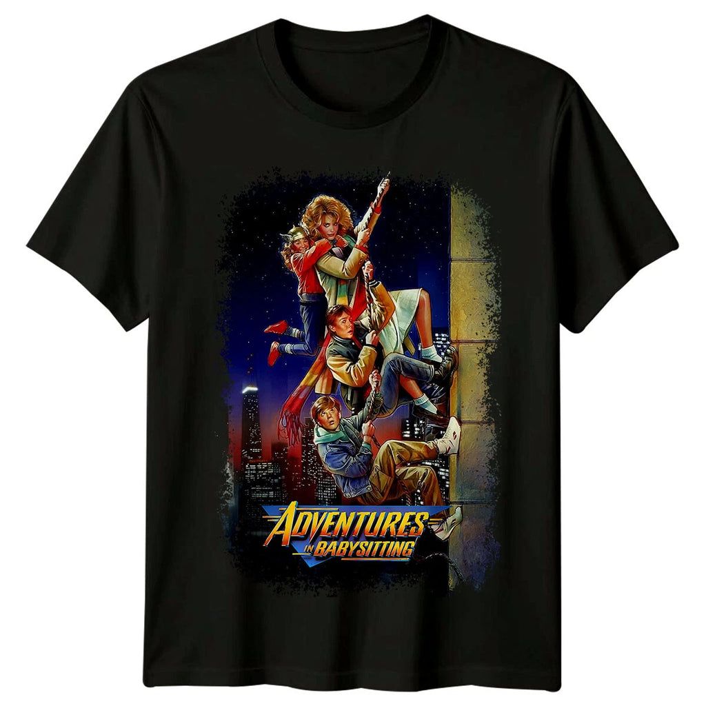 Adventures in Babysitting (1987) Movie Poster Inspired T-Shirt Retro Tee Unisex