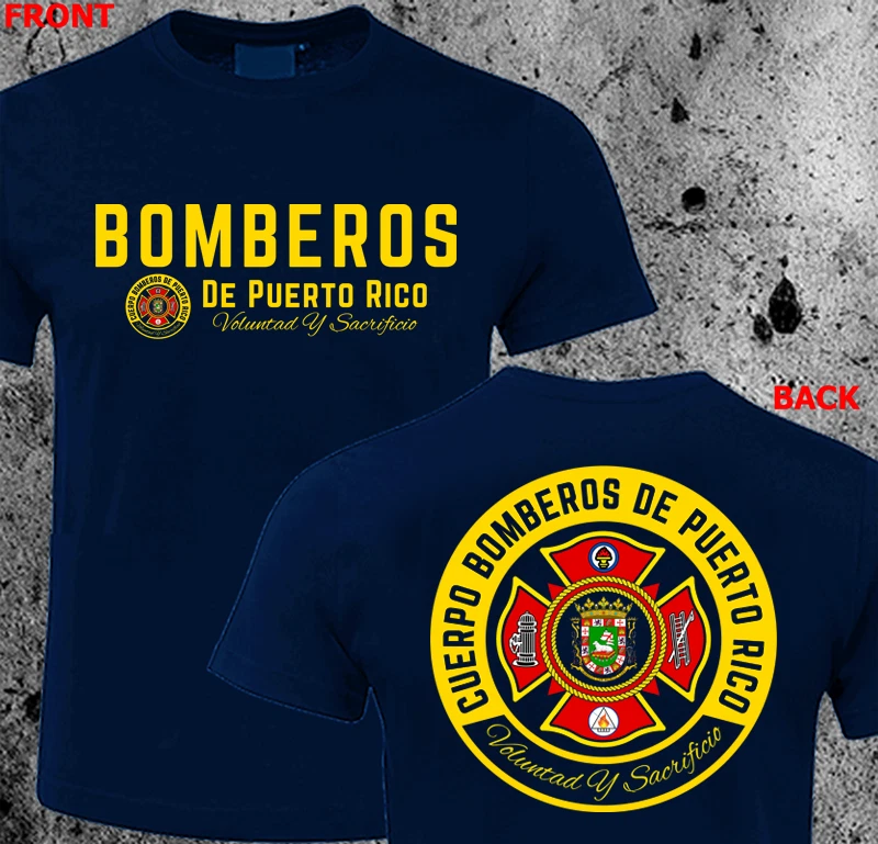 Bomberos De Puerto Rico Fire Department Firefighters T-shirt HQ Design