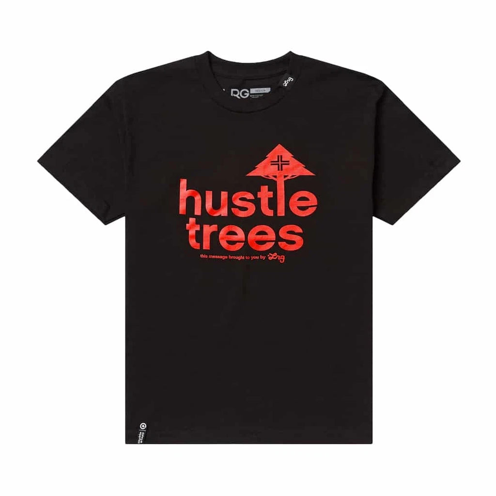 LRG Lifted Research Group "Hustle Trees" Short Sleeve Tee (Black/Red) T-Shirt