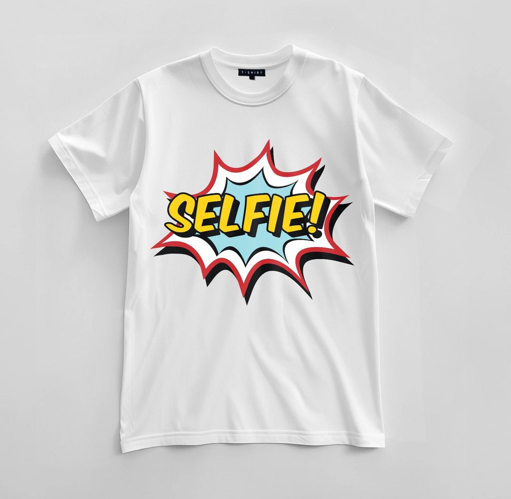 Custom Selfie Graphic T-shirt Design Unisex Jersey Short Sleeve Tee