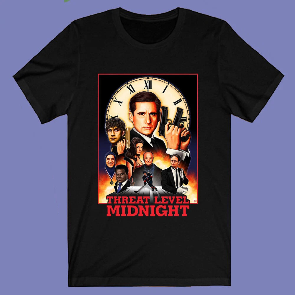 The Office Threat Level Midnight TV Series Men's Black Size S-3XL