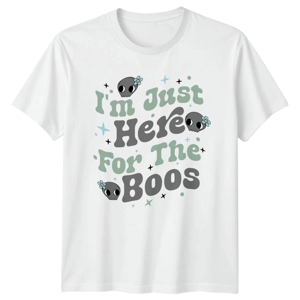 Im Just Here For The T-Shirt Cute Halloween Gift For Him And Her