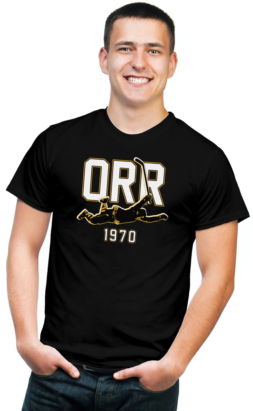 BSW Men's Bobby Orr 1970 Hockey Cup Finals Winning Goal Shirt
