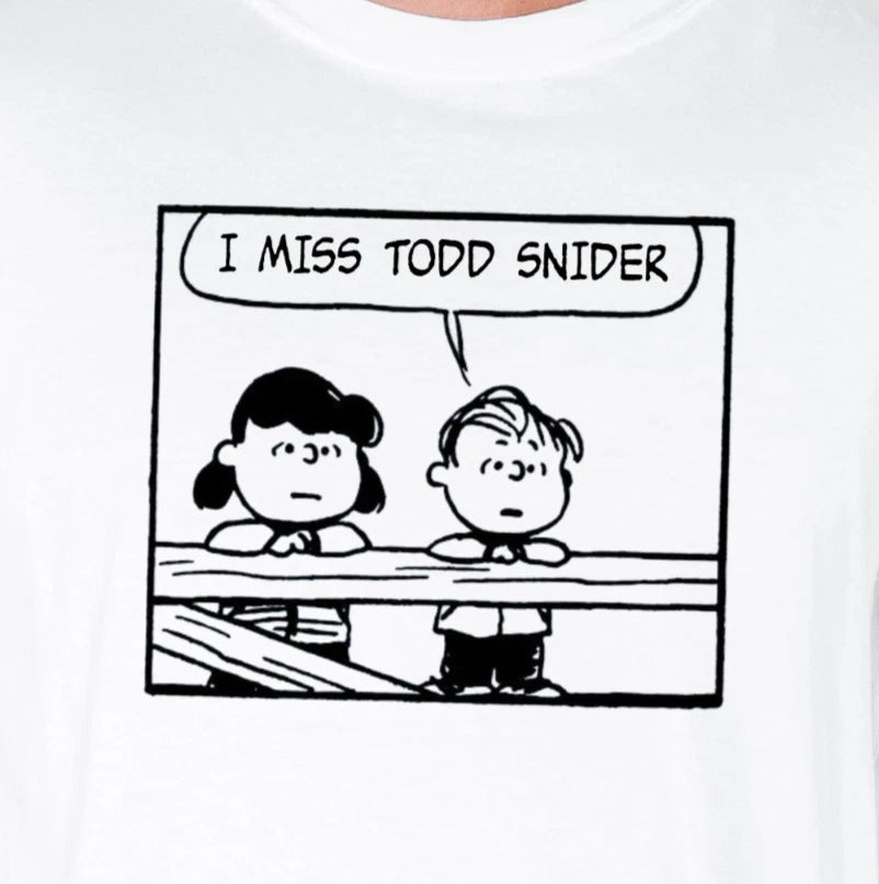 I Miss Todd Snider Long Sleeve Tee | Peanuts Inspired Classic Rock T-Shirt