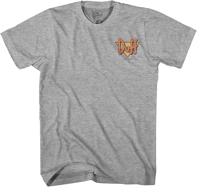 The Simpsons Duff Beer Logo Classic  Graphic T-Shirt New
