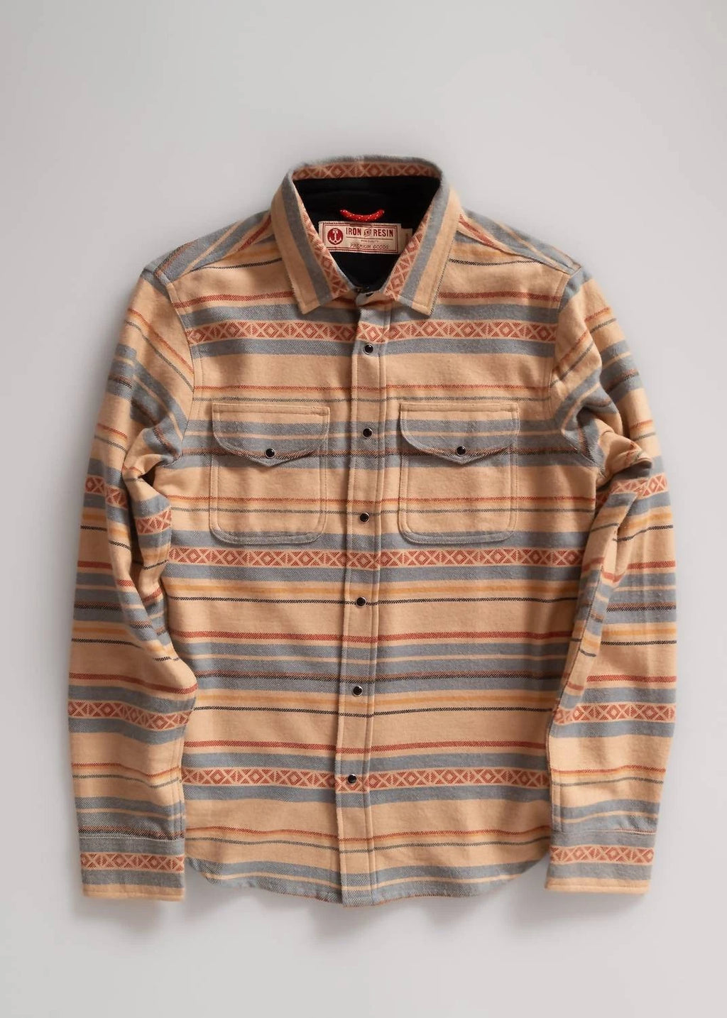Iron & Resin Men's Flatland Shirt Tan