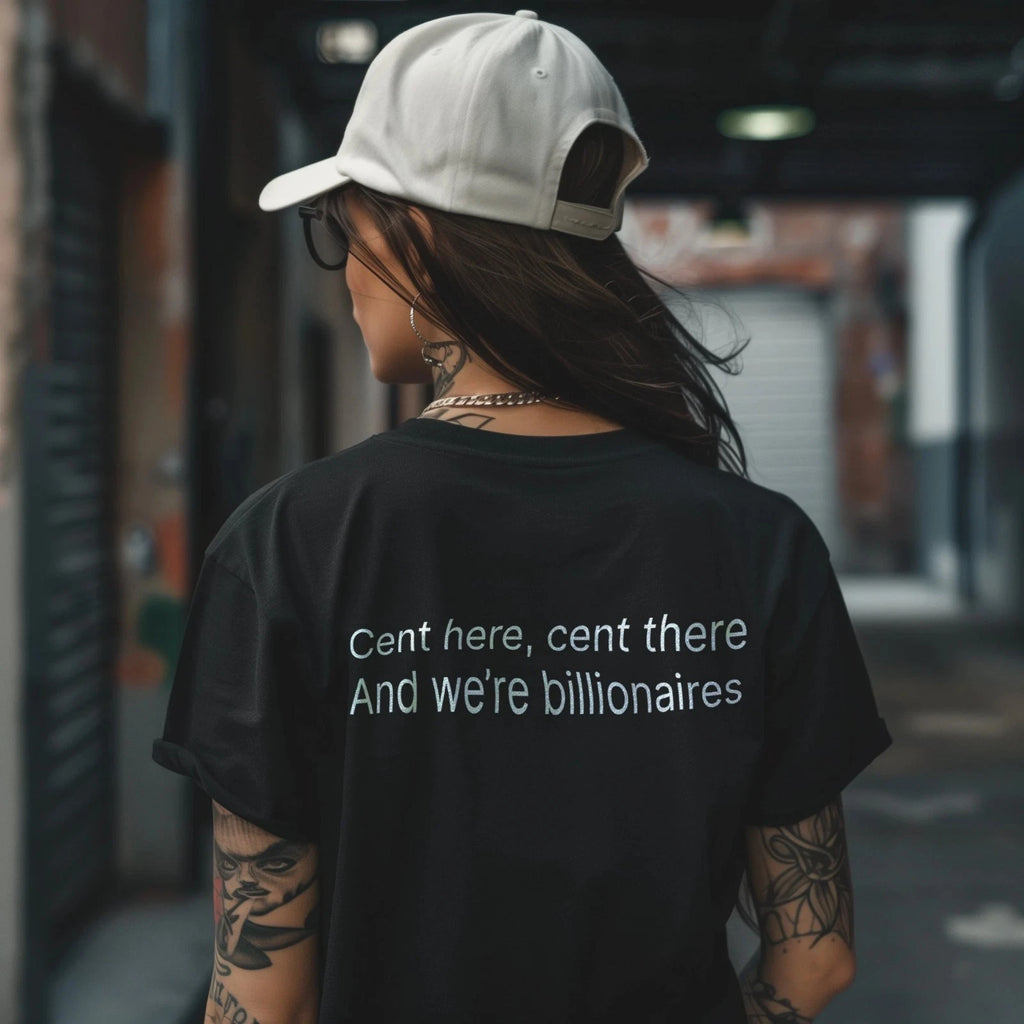Unisex Coin Billionaires TShirt | Minimal Money Illustration, Y2K Streetwear Tee