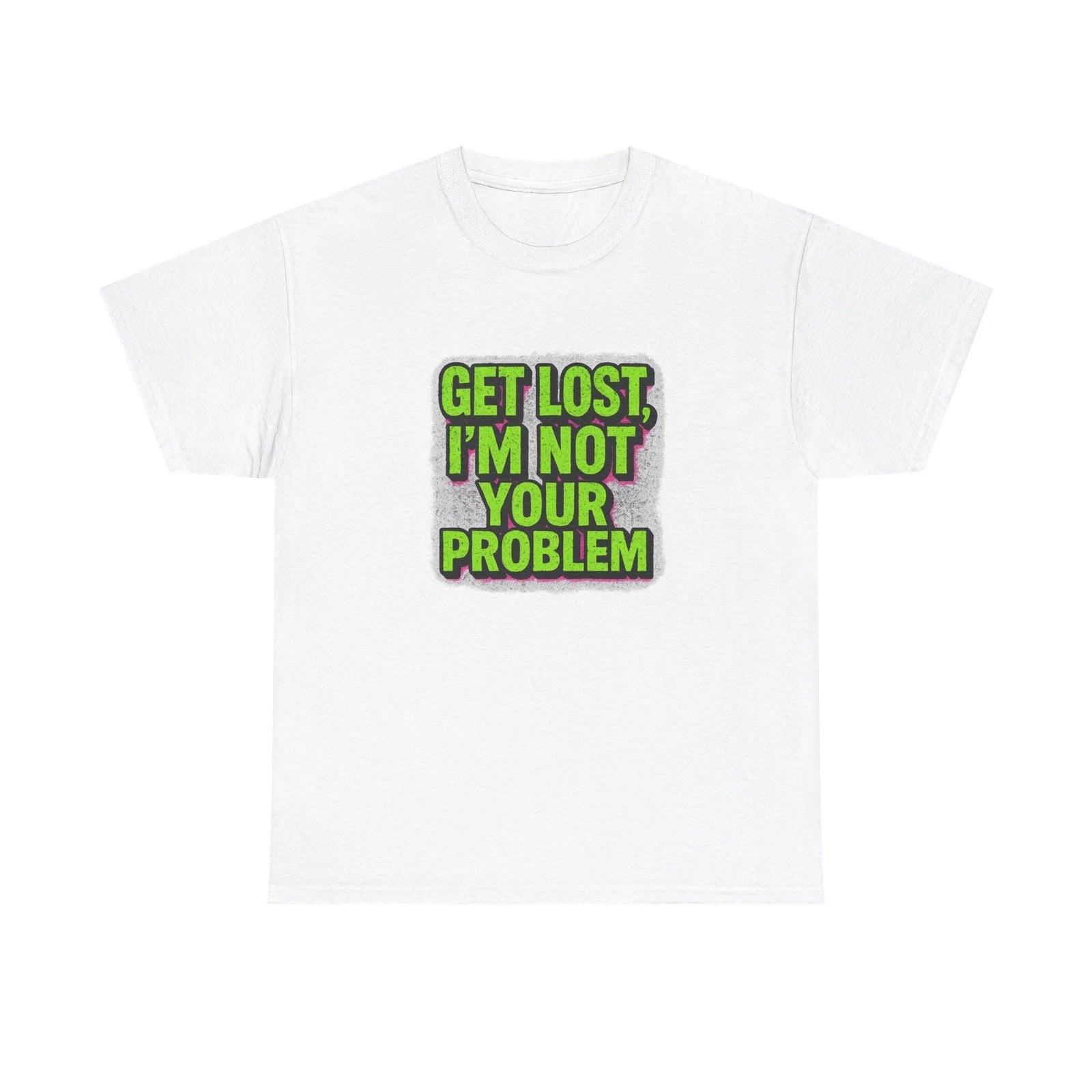 Unisex Adult T Shirt Rude Retro Grunge Text Attitude Art