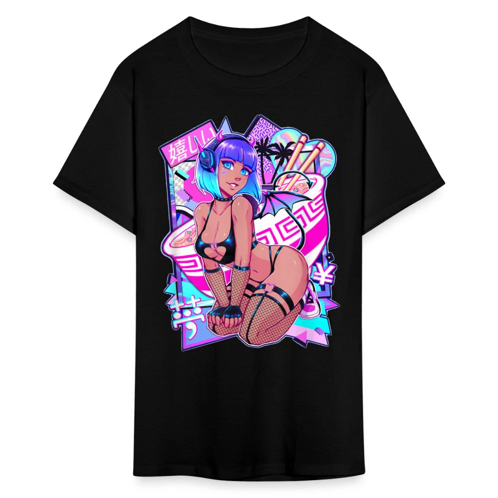 Pretty Anime Cute Demon shirt Sexy Devil Girl Ahegao Hentai Ecchi T-Shirt