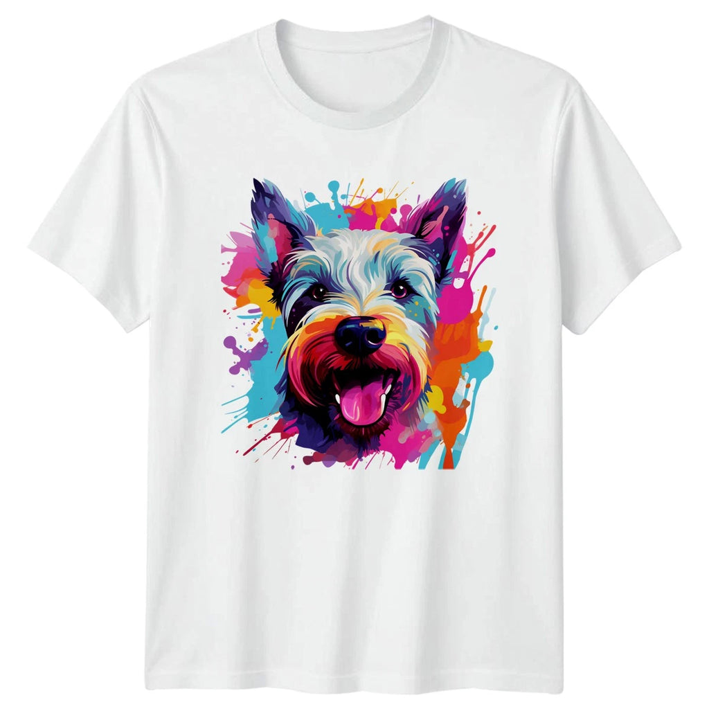 Colorful Terrier Dog Face T-Shirt Pet Lover Gift For Him And Her