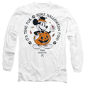 Mickey Mouse Pumpking Costume Long Sleeve T-Shirt S-2XL, White