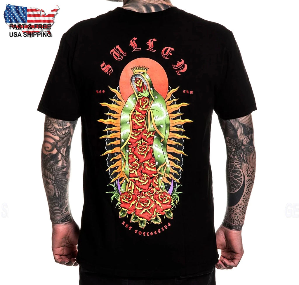 Sullen Art Collective Saint Rosa Premium SCM7390 Manga Corta T-Shirt para Hombre