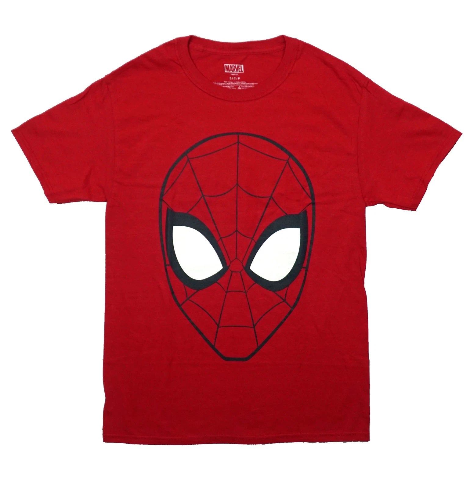 Spider-Man New Adult T-Shirt - Giant Spidey Head Image