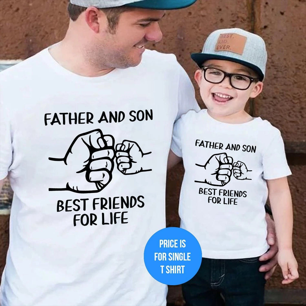 T-SHIRT (1114) Father And Son Best friend for life Father's Day Gift T Shirt