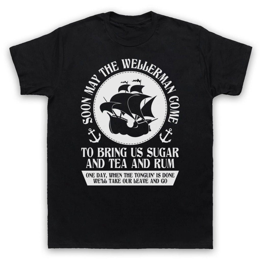 WELLERMAN COMES SEA SHANTY TIK VIRAL SONG HIT MEME TOK MENS & WOMENS T-SHIRT