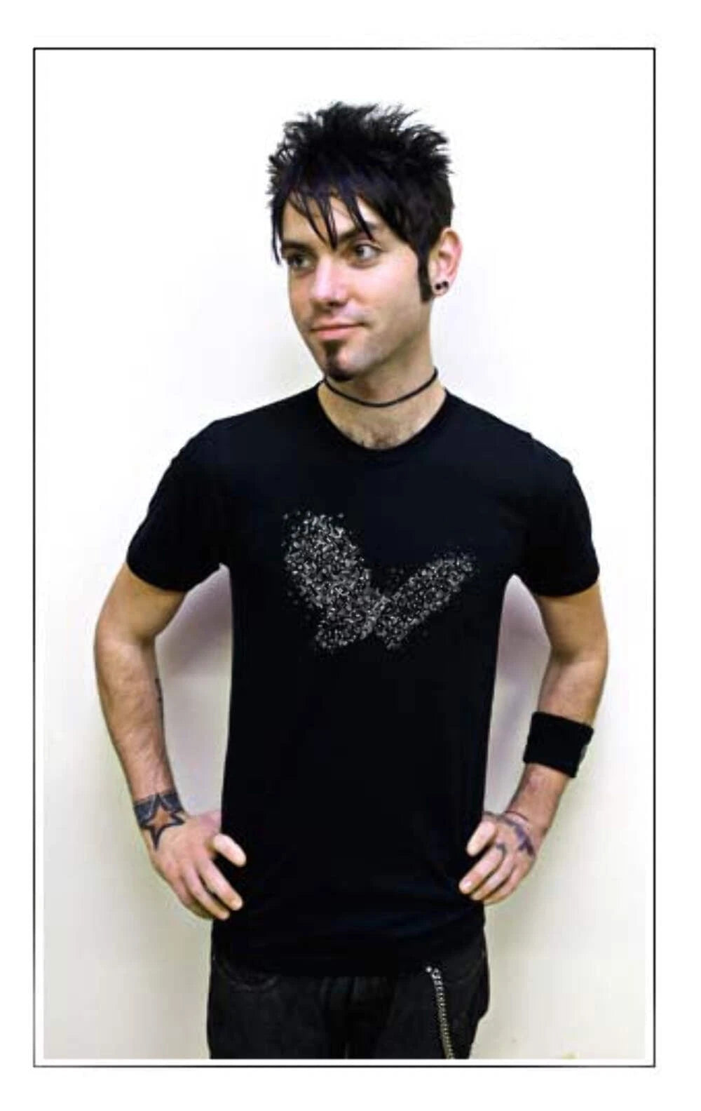 Butterfly Emo T-Shirt – Indie Style Fashion Aesthetic BW Tee