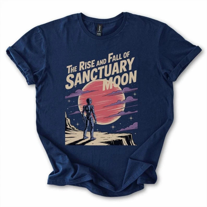 The Rise and Fall of Sanctuary Moon Unisex T-Shirt, Murderbot Diaries Inspired