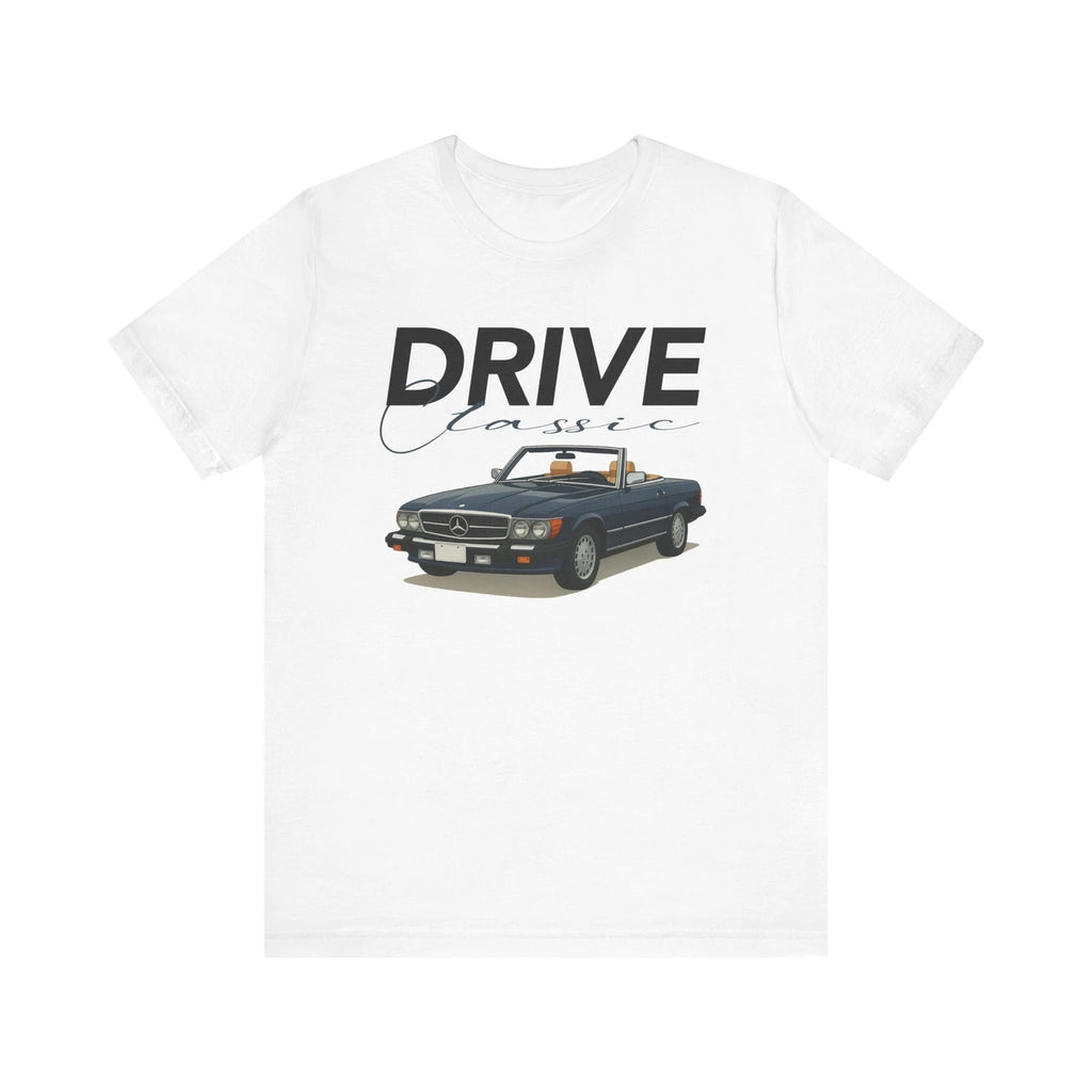Mercedes 560 SL Cool Drive Vintage Car Tee, Casual Graphic T-Shirt-Men's