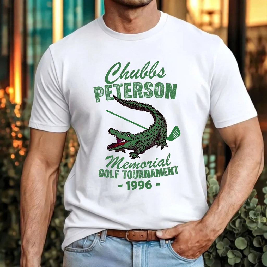 Chubb's Peterson 1996 Golf T-Shirt Funny Happy Gilmore Adam Sandler Gift Tee Top
