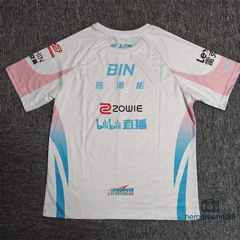 LOL 2026 BLG T-shirt Champion Team LPL Uniform Tshirt Esport Bilibili Gaming TEE