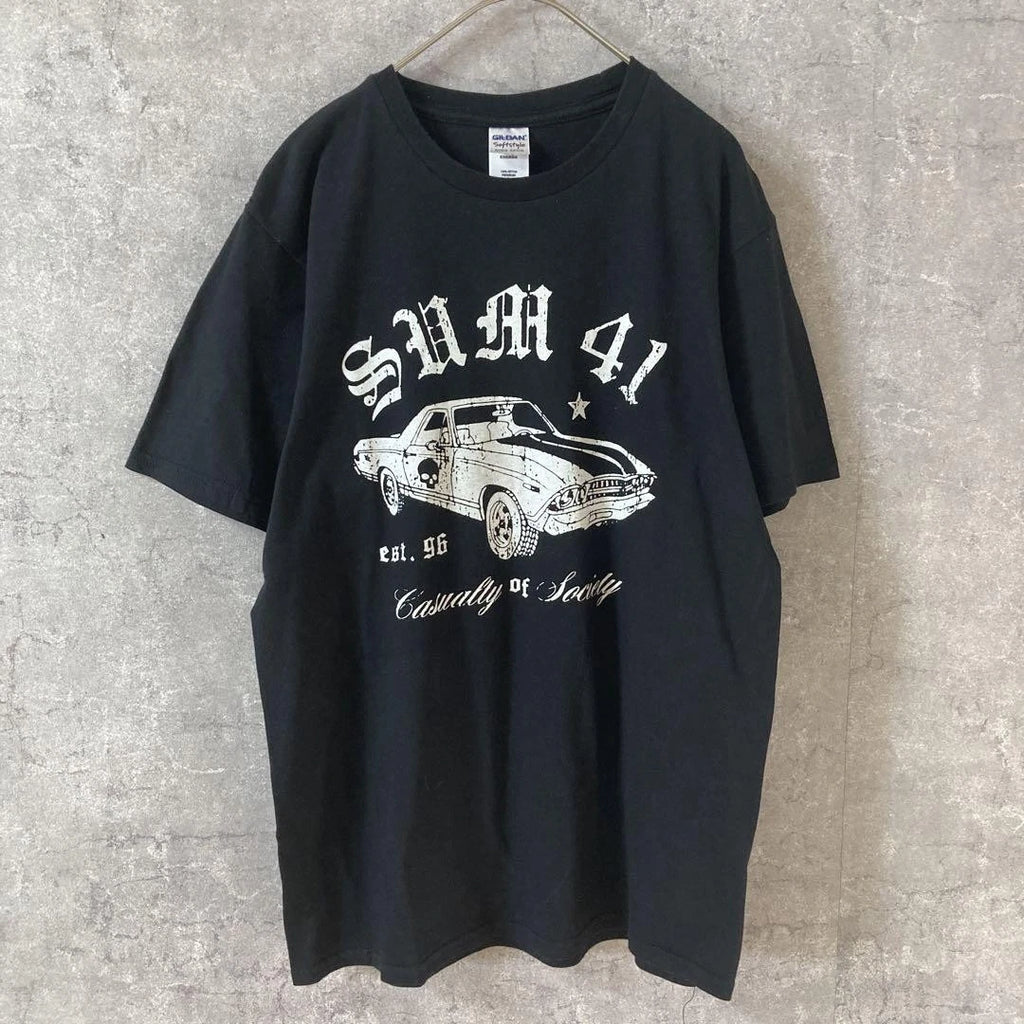 SUM 41 Band T Shirt Vintage Style Street Fashion Black Size M