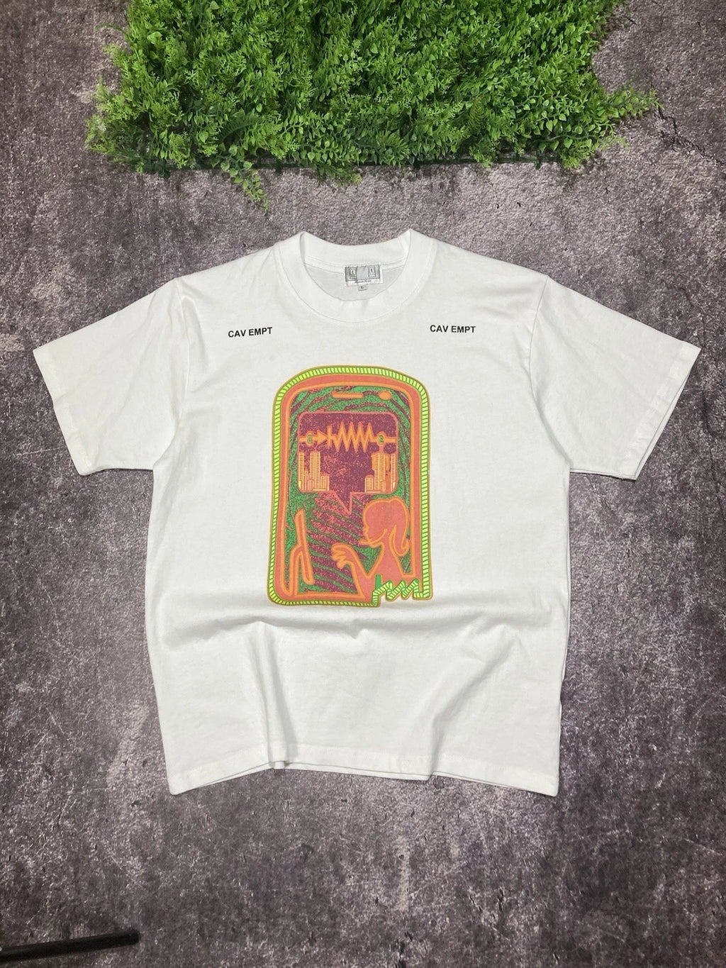 Cav Empt Office Graphic Tee T Shirt Size L Japanese