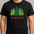 Mens Naturefriend Motif Cotton T-Shirt Size XS to 5XL