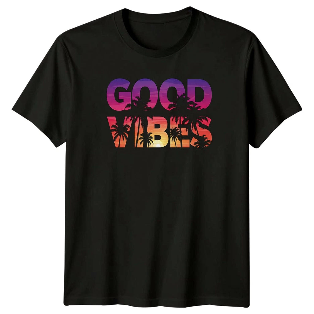Good Vibes T-Shirt Tropical Beach Summer Vacation Gift For Him And Her