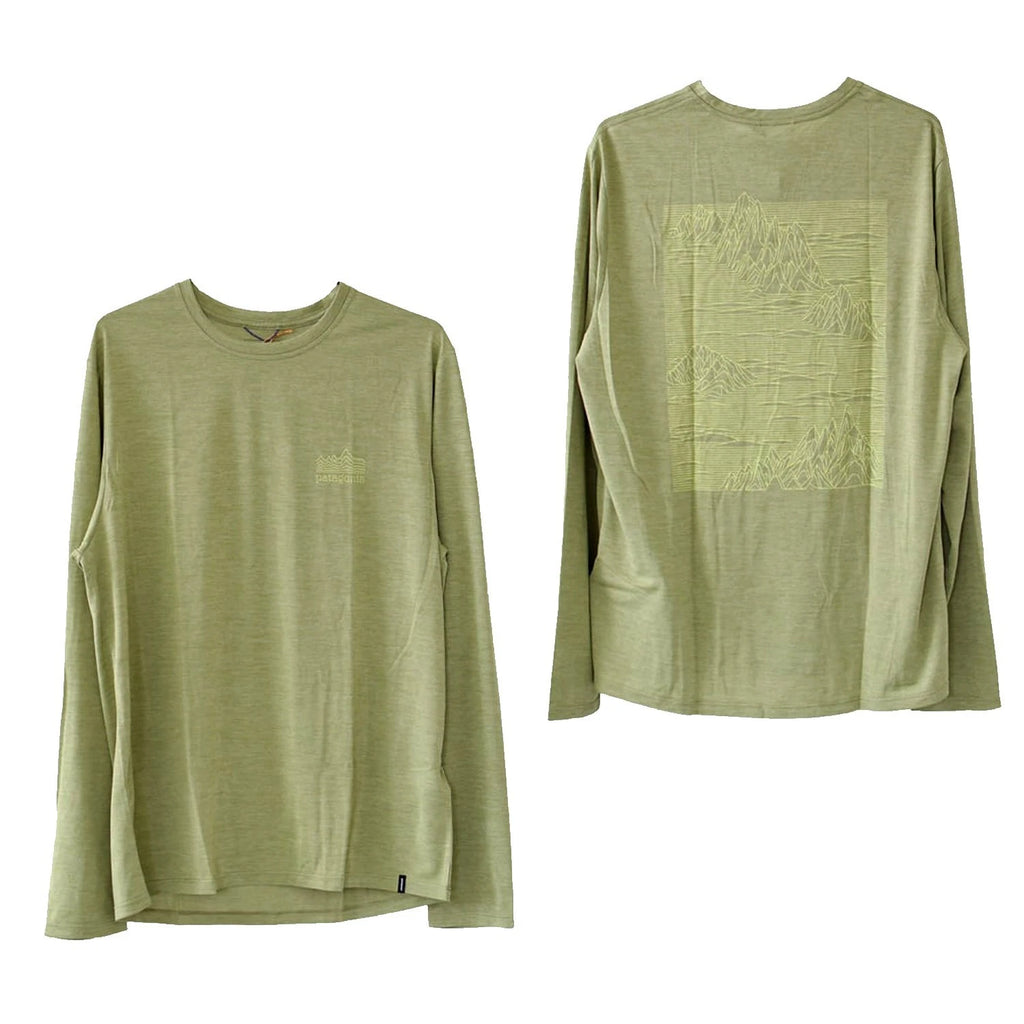 Patagonia Mens - Capilene Cool Daily Strataspire L/S T-shirt - Gumtree Green