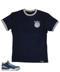 Ringer Tee to Match Air Jordan 3 Retro "Midnight Navy" Georgetown - The Dirty D