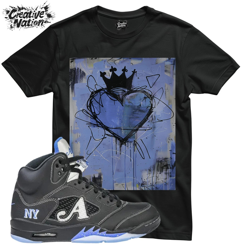 Shirt To Match 5 Black Unisex Tee Sneaker Shirt Heart Shirt