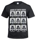MOODS OF DARTH VADER T-ShirtFunnyStarWarsStormtrooperSadHappyMensKidsLadiesSanta