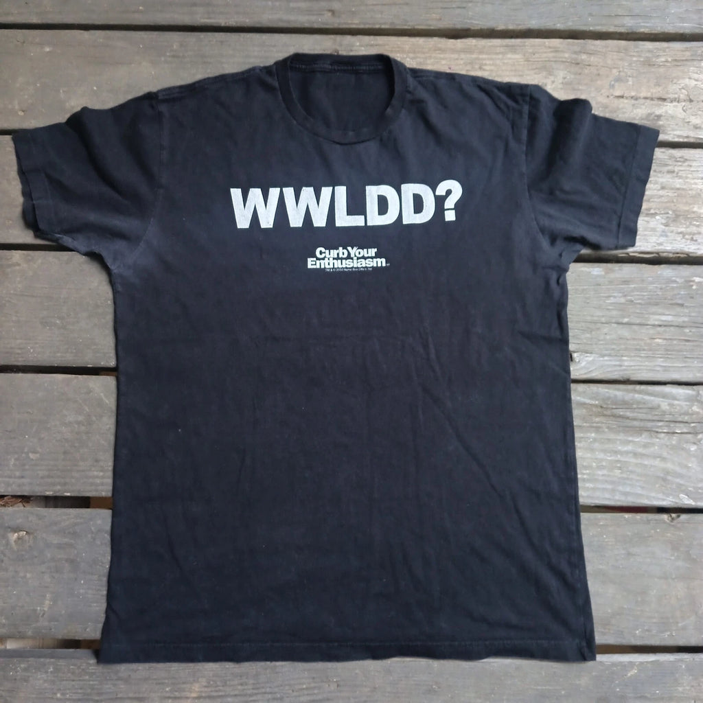 HBO Curb Your Enthusiasm What Would Larry David Do Black T Shirt Size XL