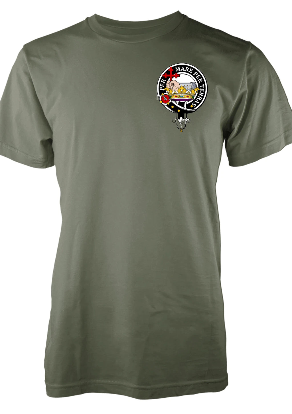 BNWT Personalised Clan MacDonald T-Shirt Family Badge Coat Of Arms Adults