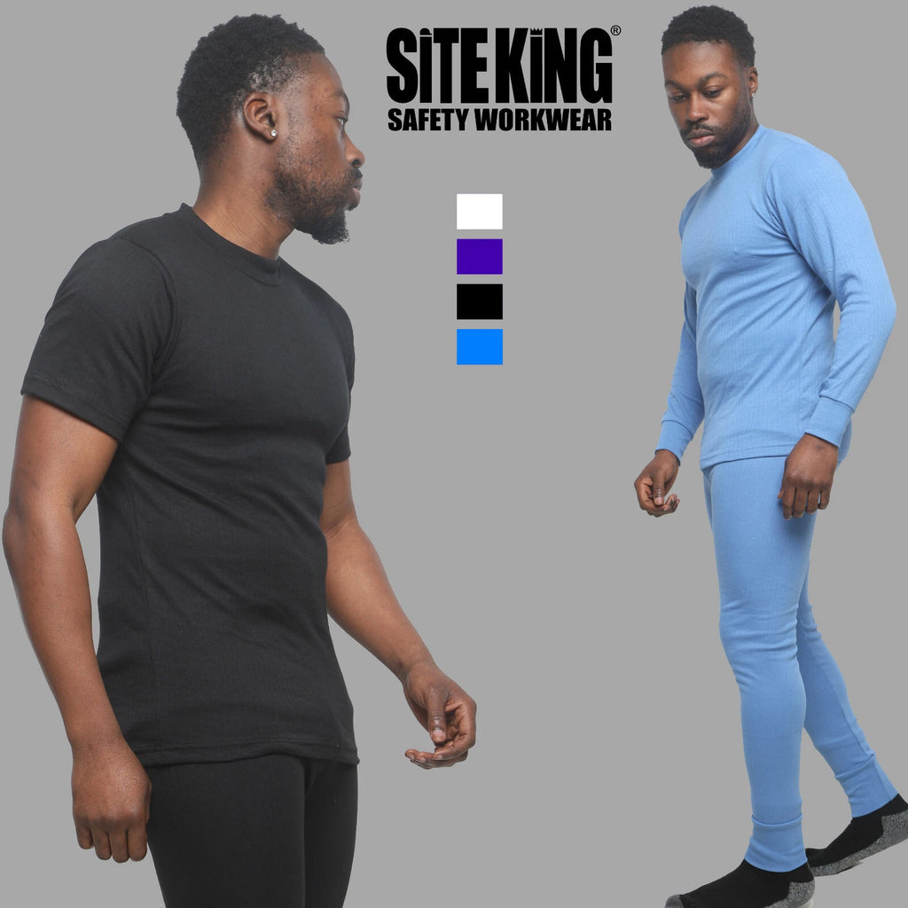 SITE KING Thermal Winter Clothing LONG & SHORT SLEEVE TOPS & BOTTOMS LONG JOHNS