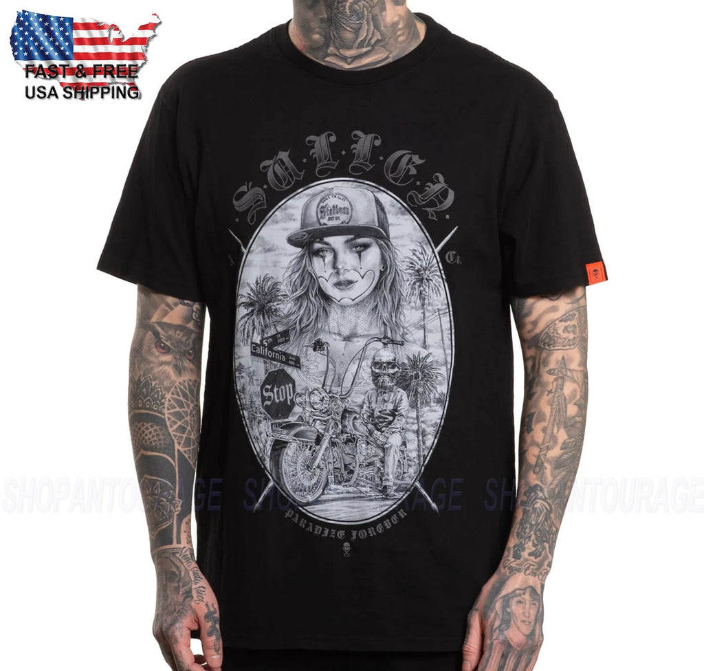 Sullen Art Collective Paradize Premium Fit SCM7262 T-Shirt Per Uomo