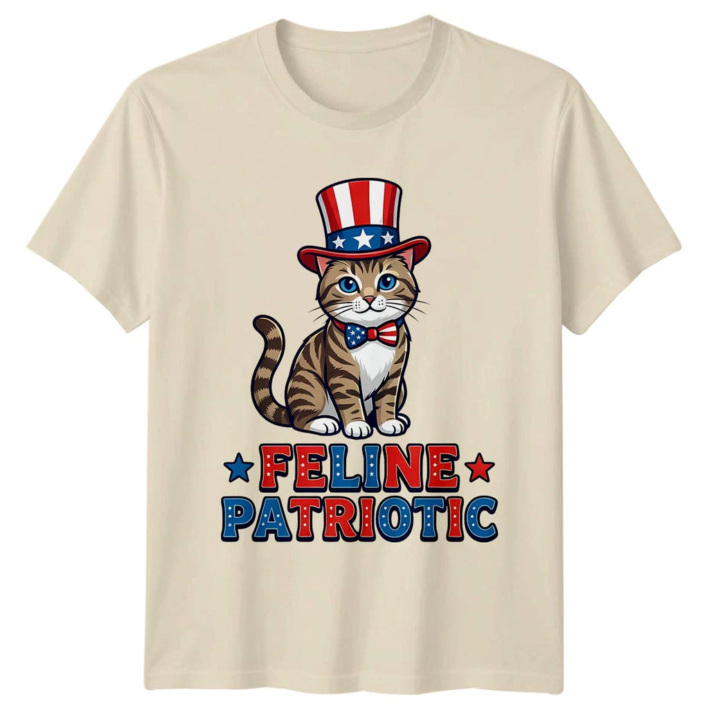 Feline Patriotic T-Shirt USA 250 Cat Independence Day Gift For Him And Her