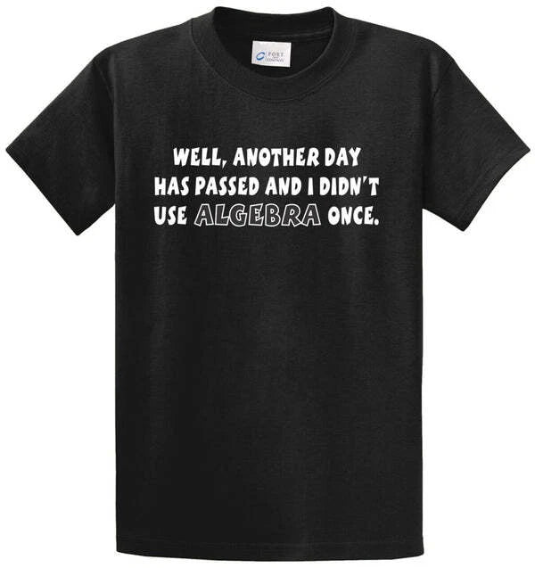 ALGEBRA Cotton Printed Tee Shirt Regular and Big and Tall Sizes