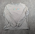 Nike Shirt Mens XL Gray Cotton Peace Love Swoosh Graphic Aesthetic Streetwear