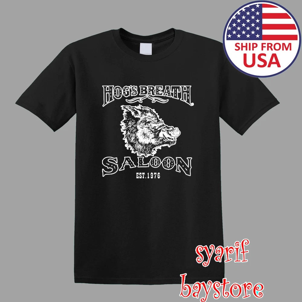 Hogs Breath Saloon Men's Black Size S to 5XL