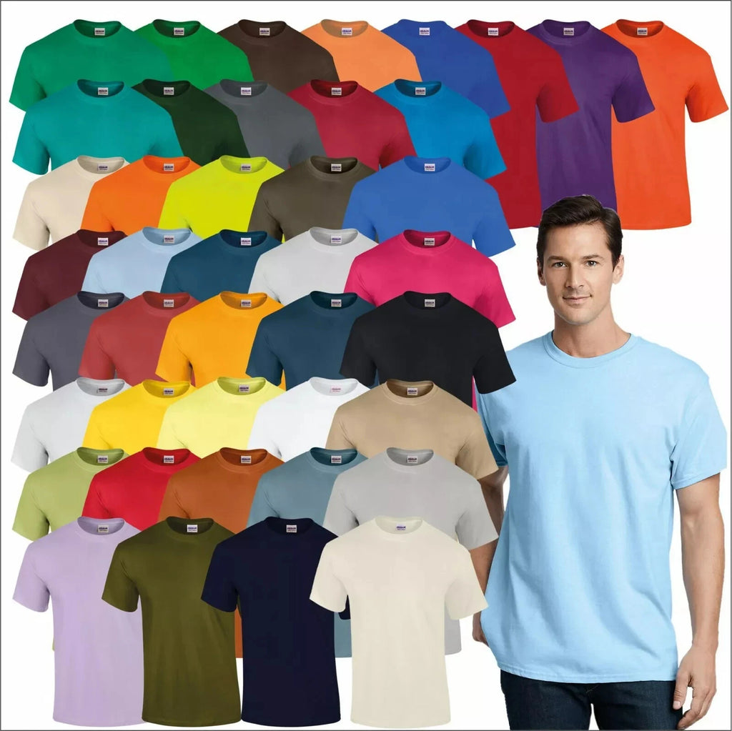 Men's T Shirts 100% Cotton Soft Plain Tee Shirt Summer Sale Top Plain Quality Te