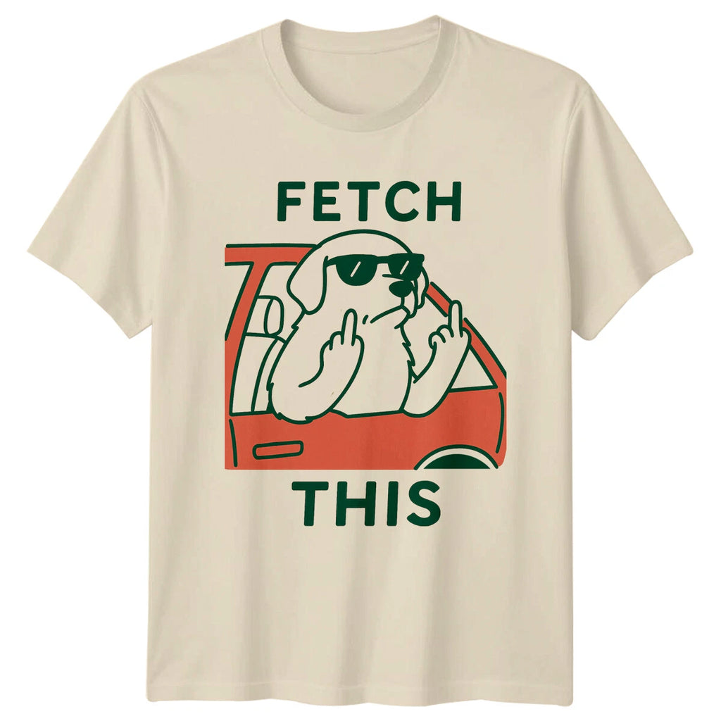Fetch This Dog Breed Driving Car Mens Tee Womens T-Shirt Graphic Top
