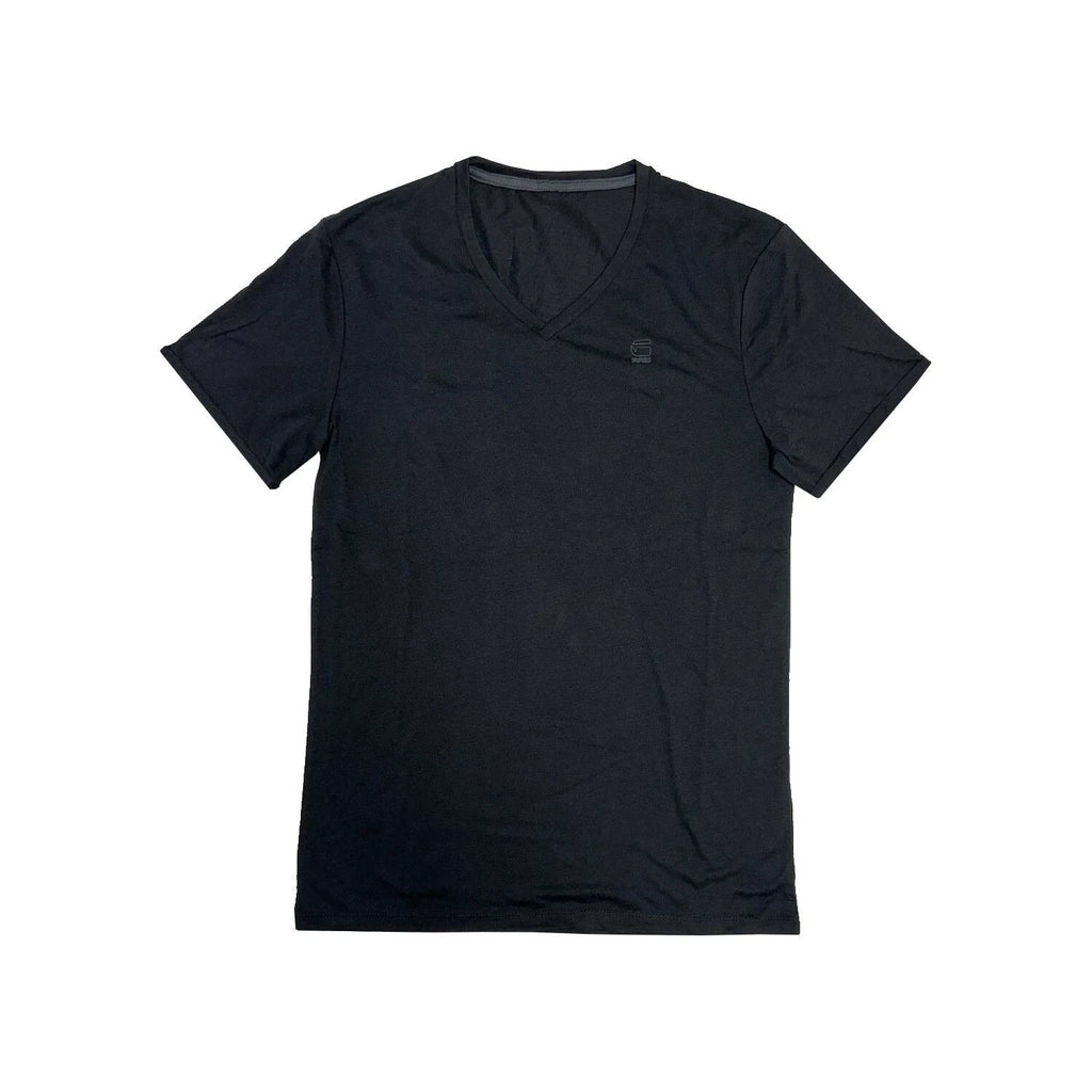 G-STAR Men's Black Mikan V-Neck Short Sleeve Tee RRP £30
