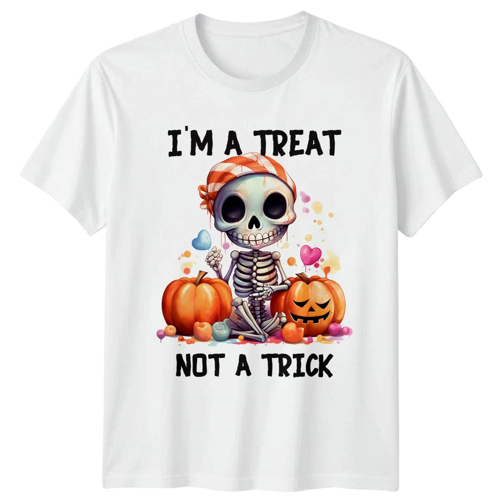 Im A Treat Not A T-Shirt Cute Skeleton Halloween Halloween Gift For Him And Her