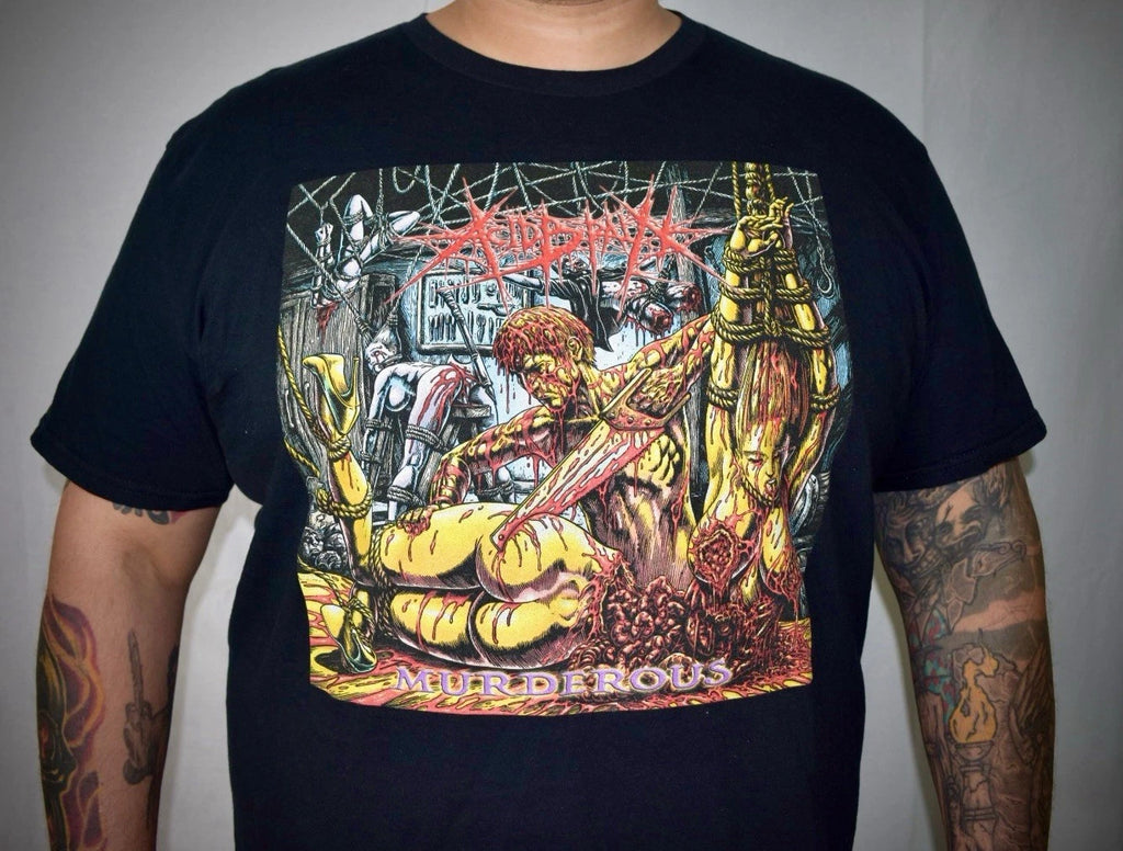 AcidBrain MURDEROUS Art T-Shirt Size Small Brand New Death Metal Gore Brutal