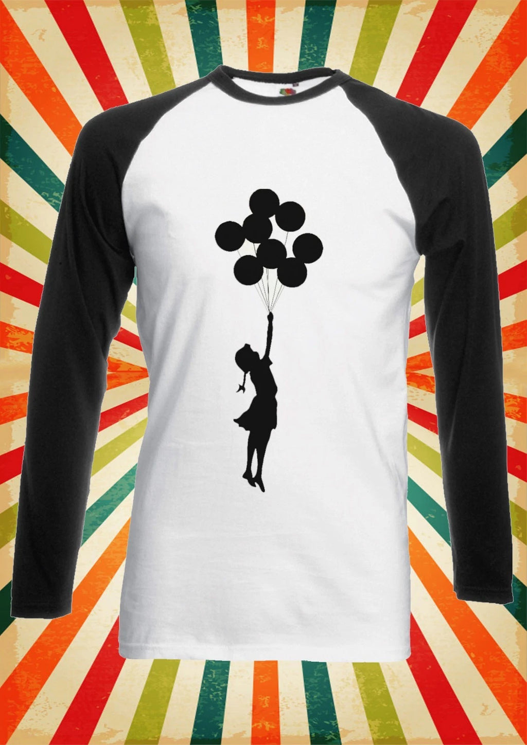 Banksy Balloon Girl Cool Funny Men Women Long Short Sleeve Baseball T Shirt 457